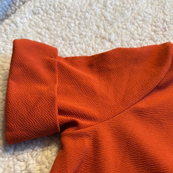 Zara Orange Cuff Sleeve Sundress - Picture 3 of 4